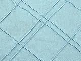 Marke: Minerva Crafts. Minerva Crafts Kleiderstoff, bestickt, Leinen und Viskose, Himmelblau, Meterware