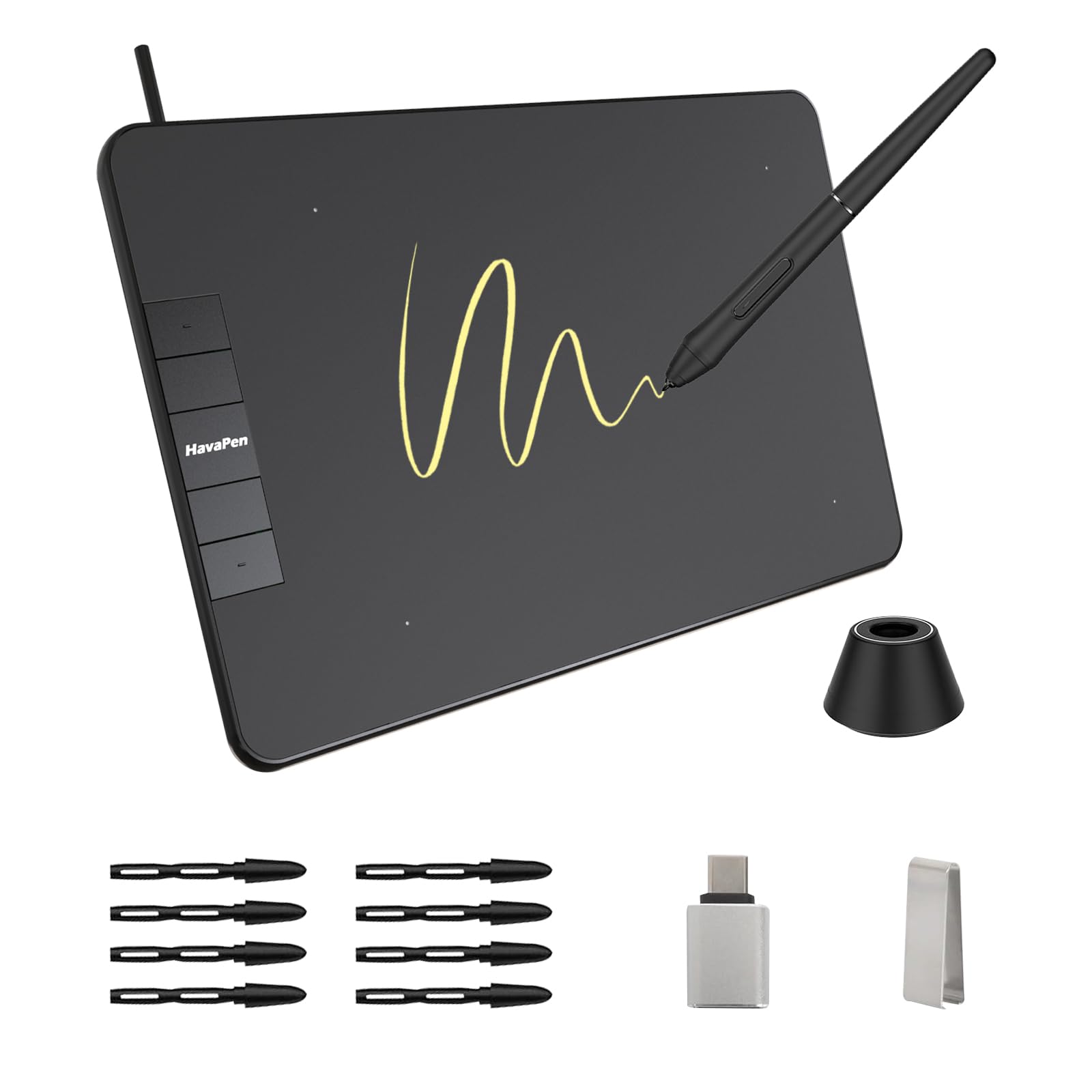 6*4 Inch Drawing Tablet with 4 Hot Key 8192 Pen Pressure Levels Sensitivity