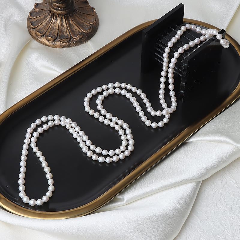 Joya de Perlas para Mujer - Collar Minimalista con Perlas Naturales, Accesorio Versátil para el Trabajo, Cenas o Ocasiones Formales