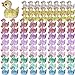 Pinkunn 96 Pcs Mini Resin Ducks Glitter Miniature Figures Tiny Ducks for DIY Garden Aquarium Dollhouse Ornament Home Birthday Party School Project Accessories,12