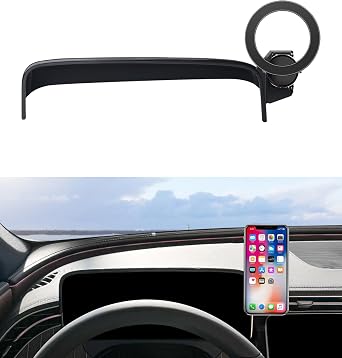 Car Phone Holder for 2024 2025 Mercedes Benz E-Class Accessories 12.3-Inch Digital Instrument Cluster Screen Fixed Clip, Phone Mount Compatible with MagSafe, Cell Phone Holder