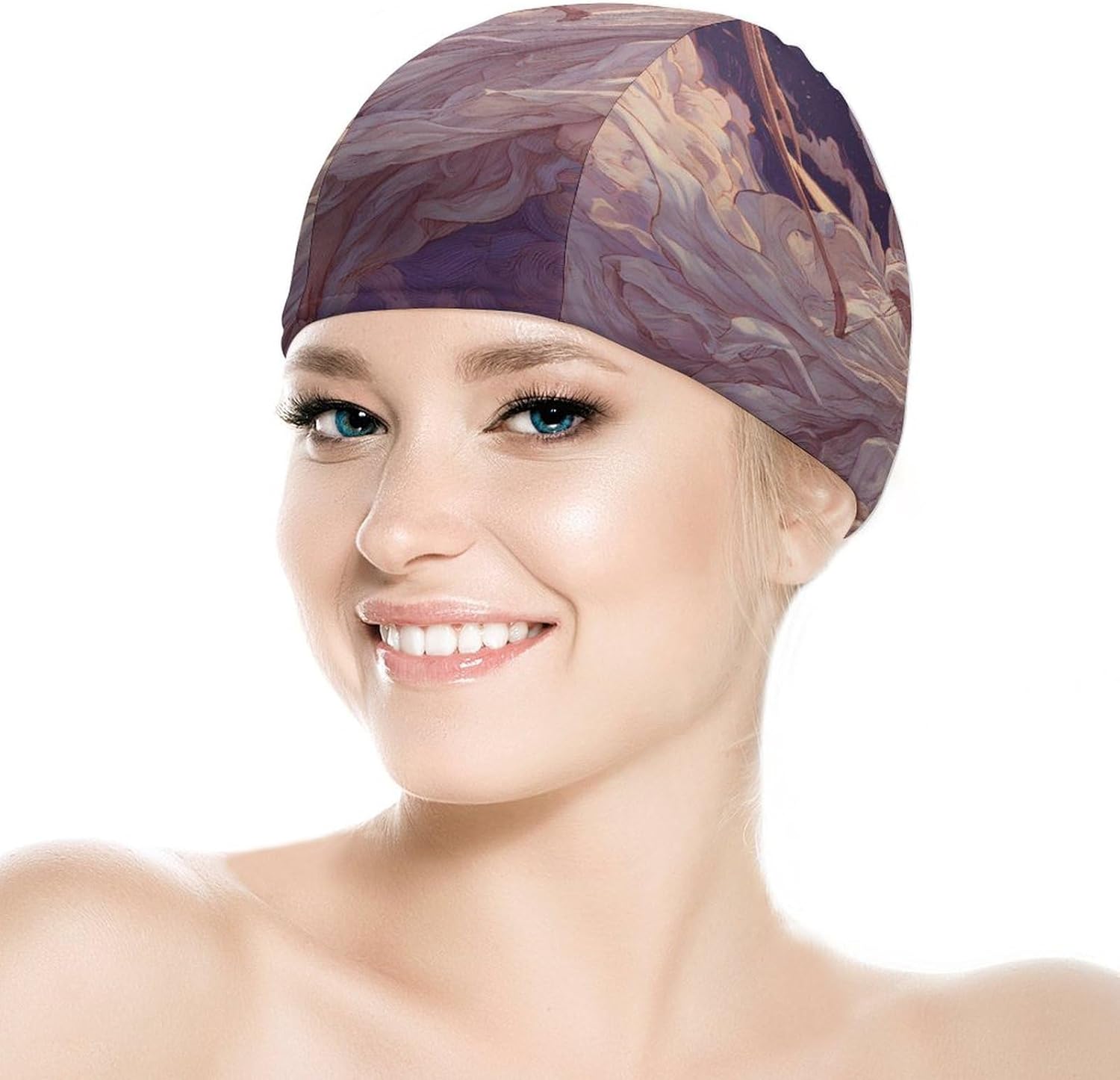 Sagittarius Constellations Womens Swim Cap for Men Adult Swimming Hat Curly Short Medium Long Hair