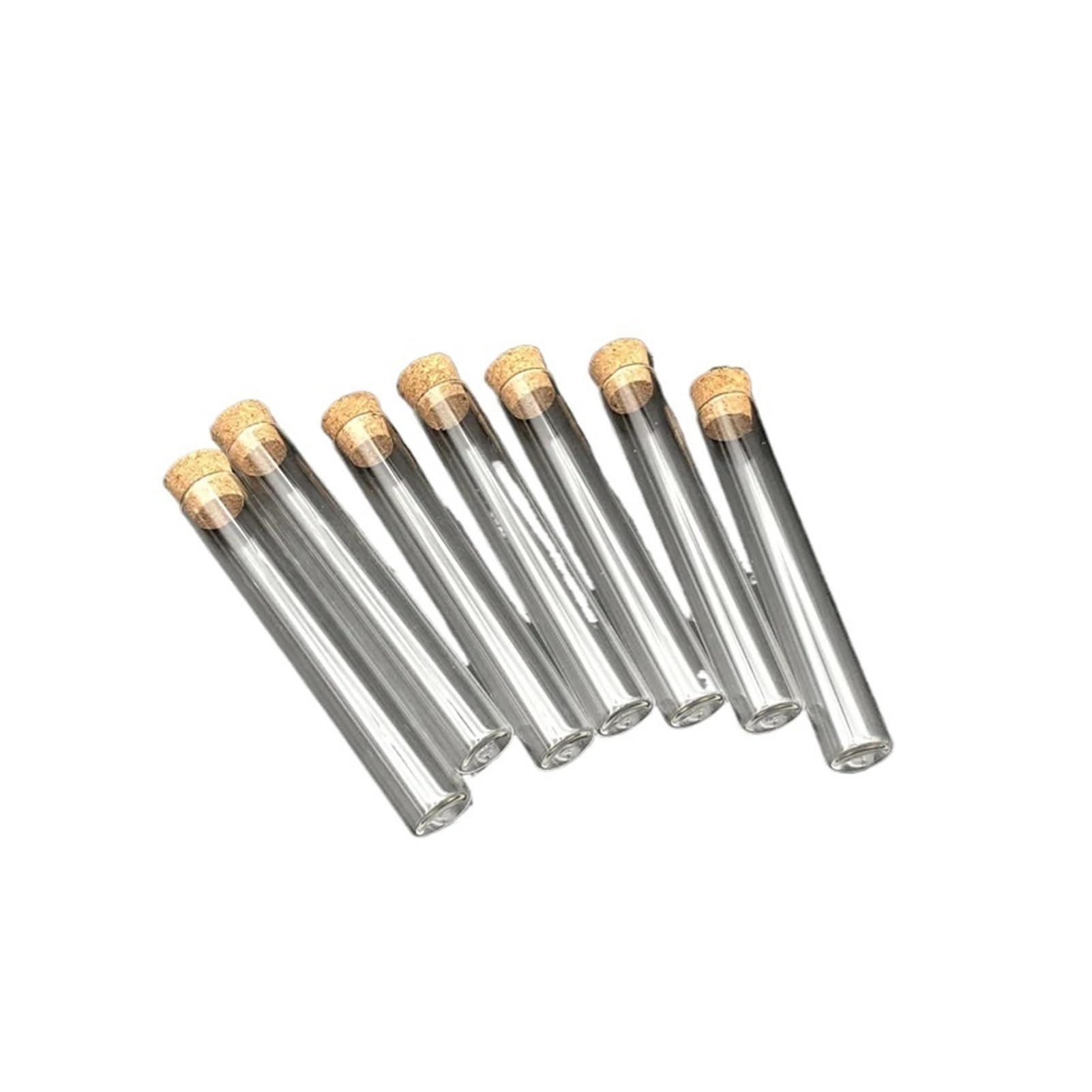 50 teile/paket 15x100mm Labor Klar Flachen Boden Glass Reagenzgläser Mit Kork Holz Stopfen Labor Liefert