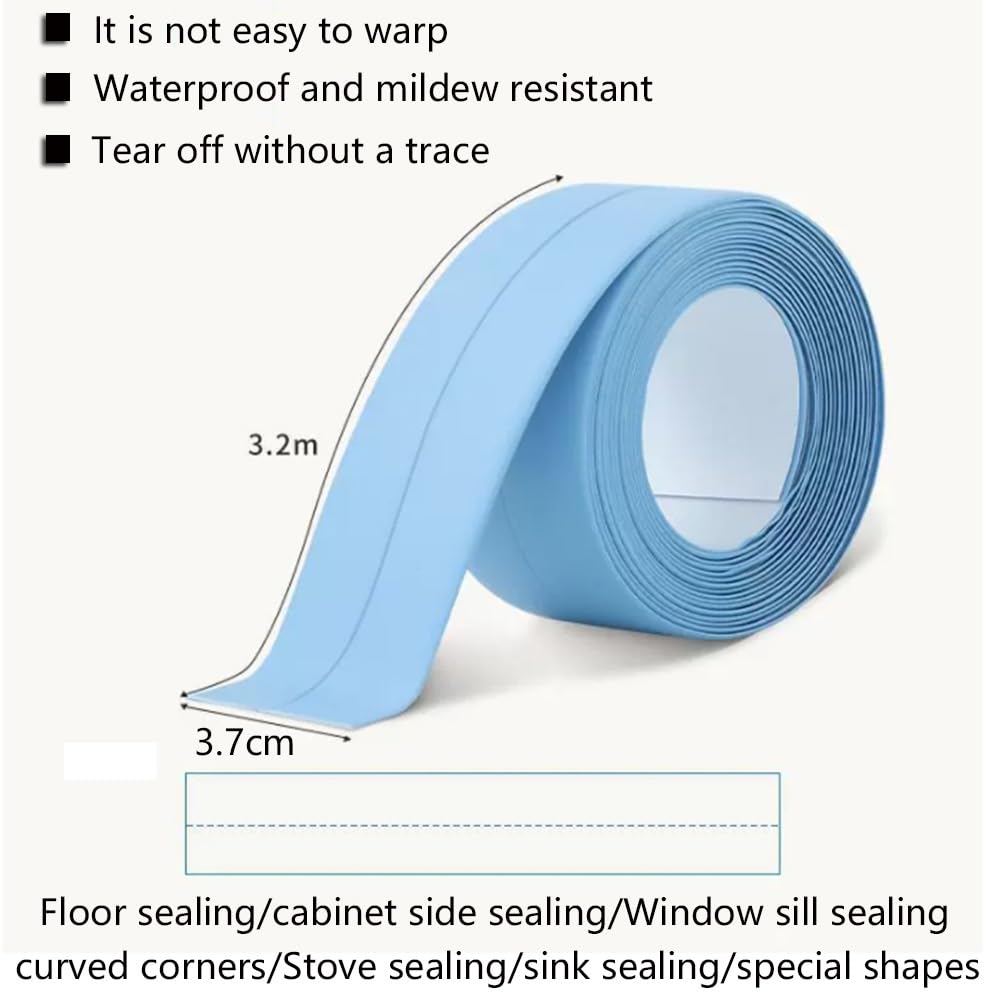 nastro sigillante autoadesivo, Nastro sigillante impermeabile in PVC nero 3 rotoli da 1,5 pollici x 10,5 piedi
