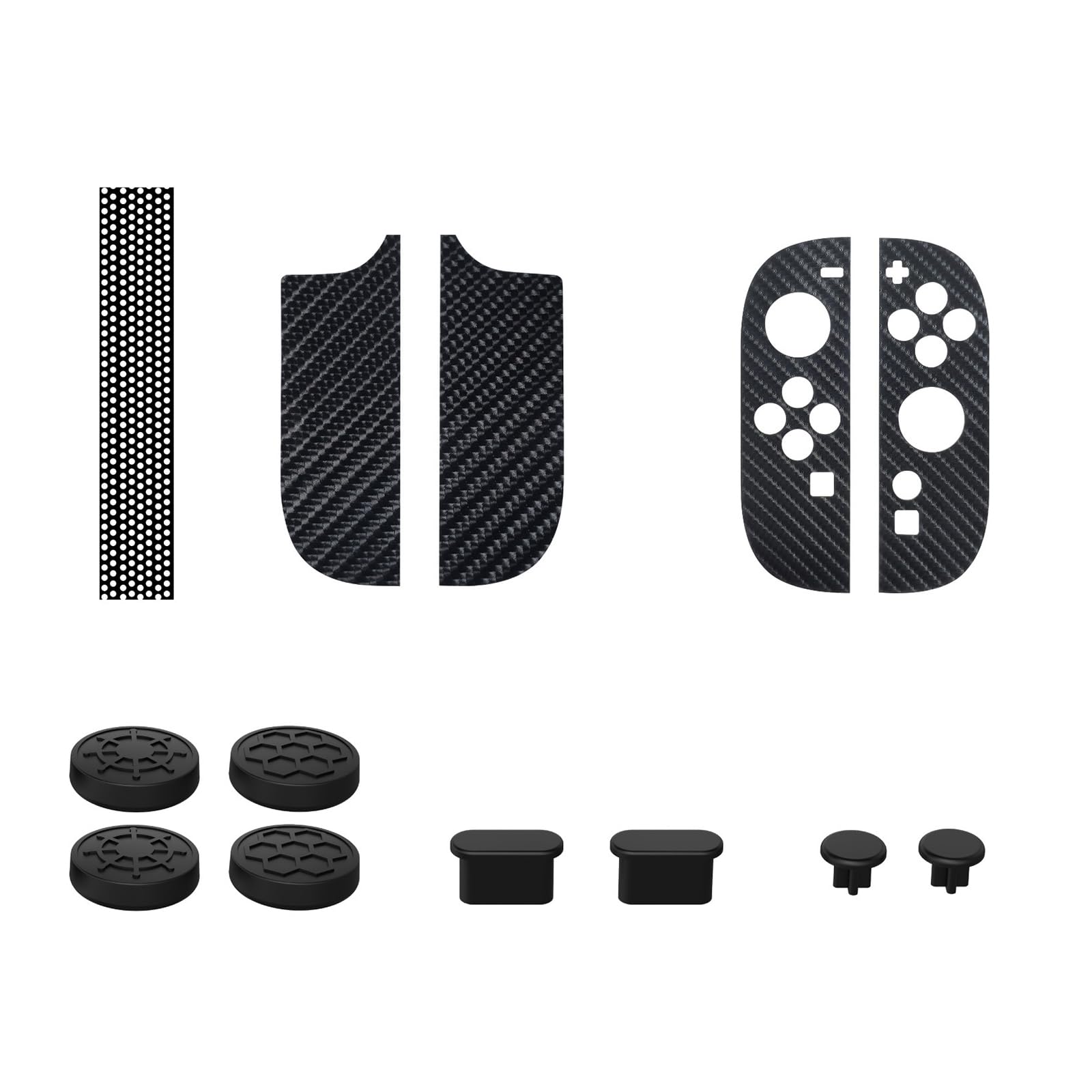 Sisyeuo Multicolor Silicone Joystick Caps Protective Case Resistant Plugs For Game Console With Shock Absorbing Nonslip Textured Grip Silicone Caps Set