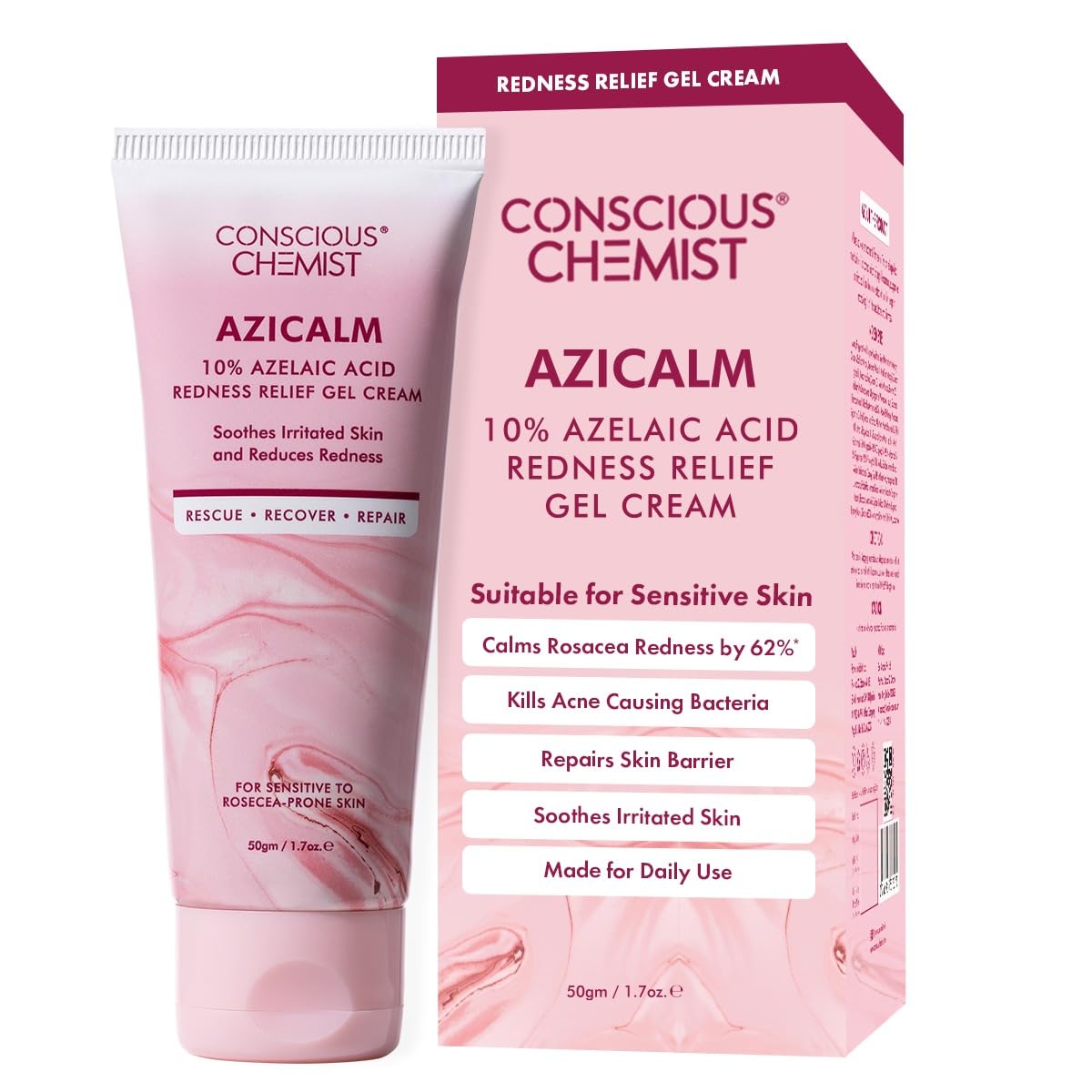 Amazon.com: Conscious Chemist® 10% Azelaic Acid Cream 50g | Face