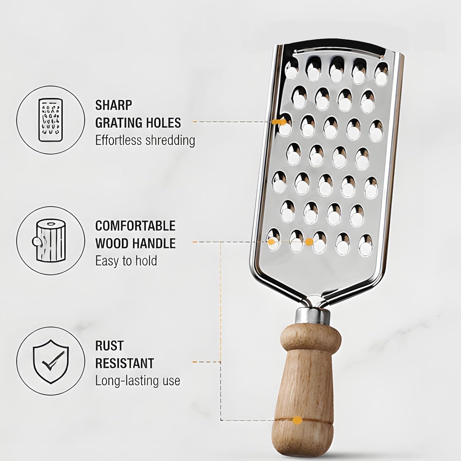 Cheese Grater with Container, Kitchen Grater Set for Cheese Grating Spices