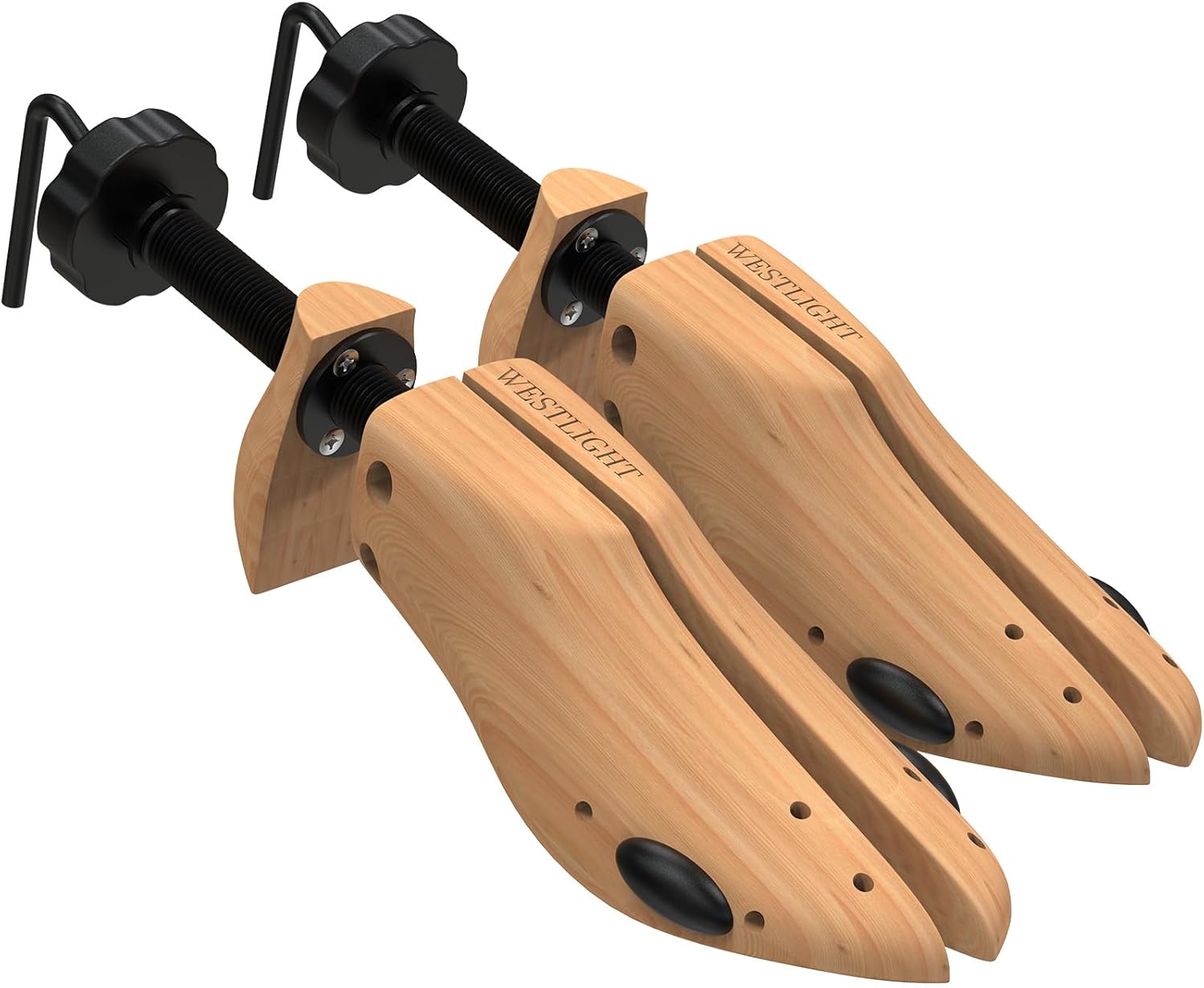 WEST LIGHT Shoe Stretcher Women,2-Way Wood Shoe Stretcher Shoe Tree for Wide Feet, Loosen Tight Shoes Women’s Size 5.5-10