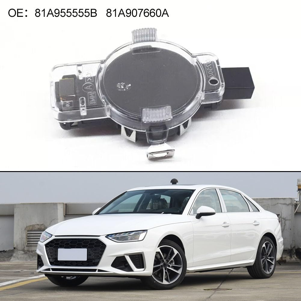 Sensor de lluvia para parabrisas para Q5 SFor Q5 para sensor de lluvia de vidrio de parabrisas, ajuste exacto, material ABS, OE 81A955555A, 81A955555B, 81A907660A