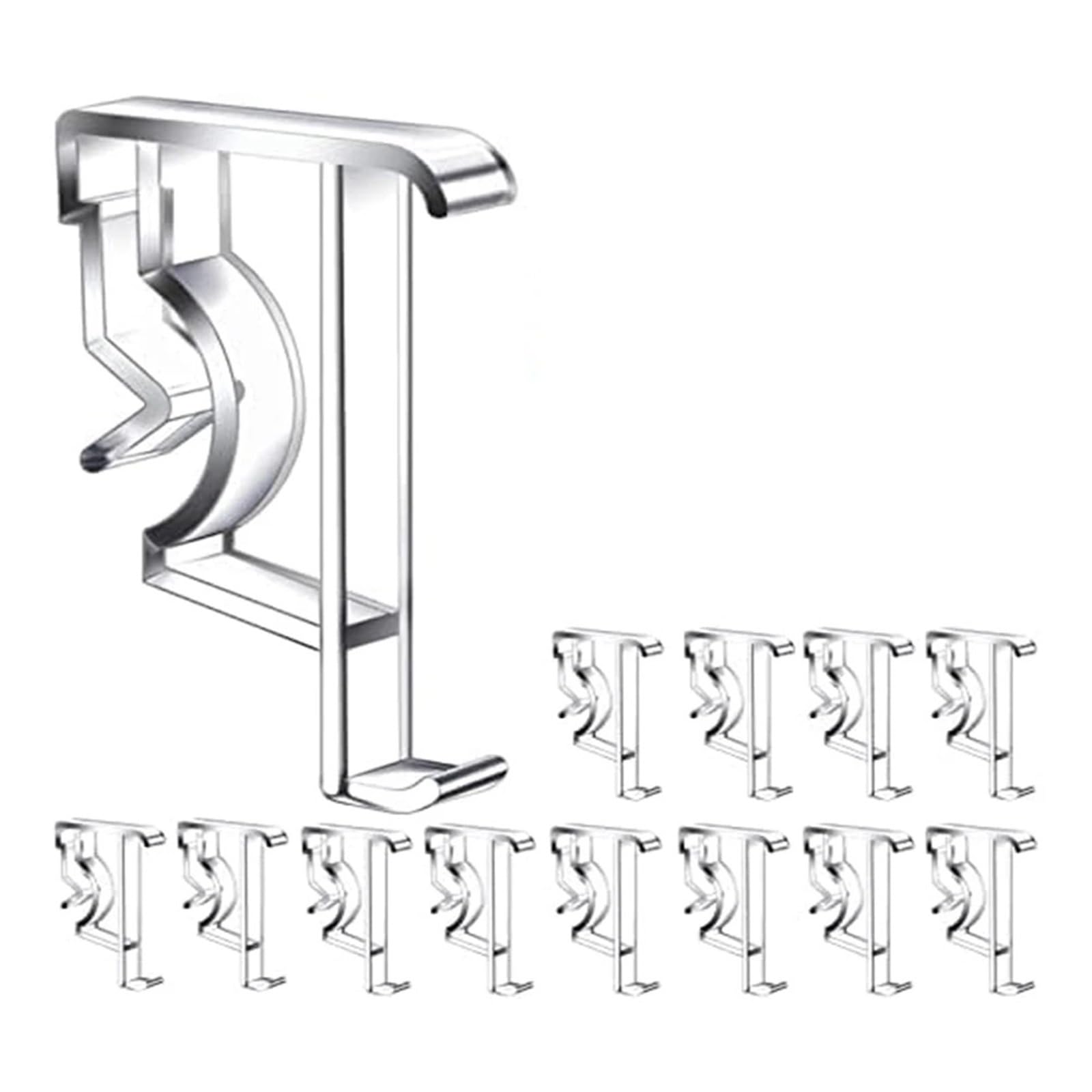 12 Pieces Valance Clips Window Blind Clear Plastic Retainer Holder