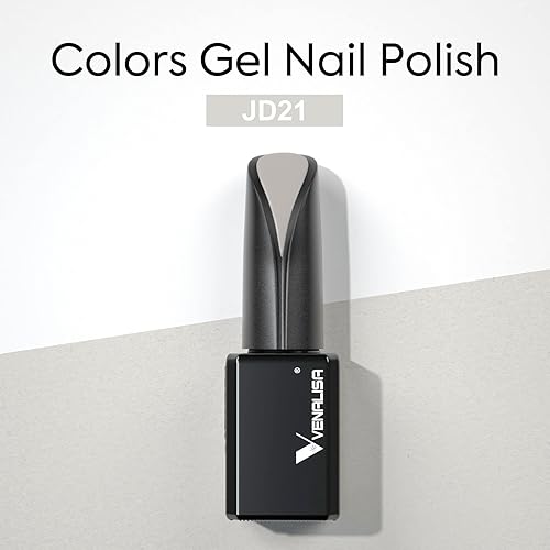 Miniatura 62 de Esmalte de uñas VENALISA en gel, de 15ml, color nude, esmalte de uñas en gel que se absorbe con LED UV, kit de salón de manicura para principiantes