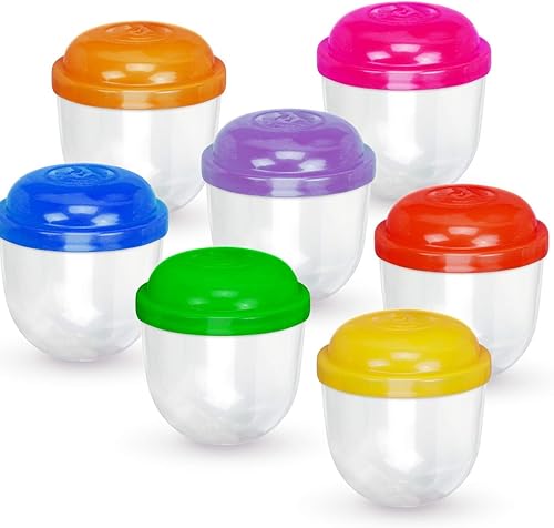 Cápsulas de máquina de terminación  Cápsulas de bellota transparente de 2 pulgadas  120 cápsulas de juguete vacías  Cápsulas de plástico de colores