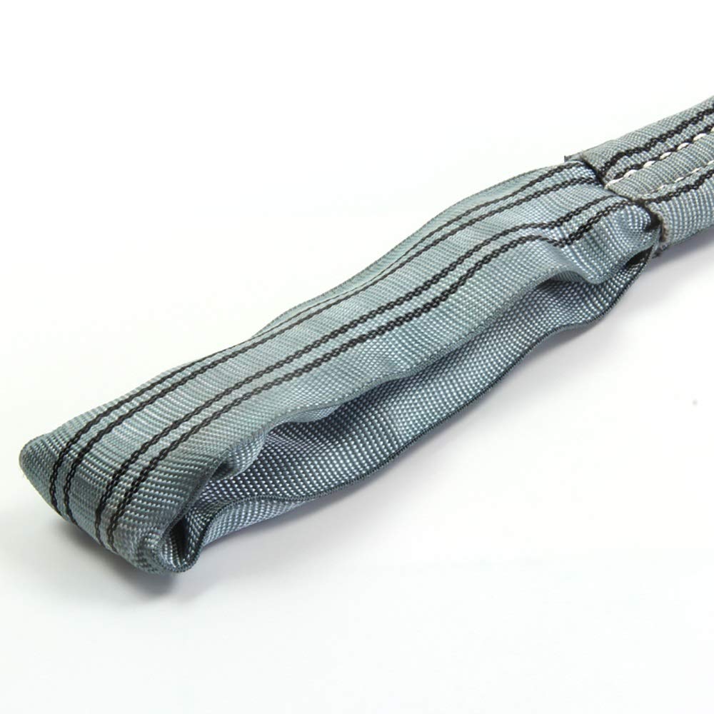 Élingue de Levage Élingue en chaîne, Élingue de Levage, Limite de Charge de Travail 4 tonnes, élingue Grise de 1 à 10 mètres avec Fibre de Polyester, élingue Lourde résistante à l'usure(8m)