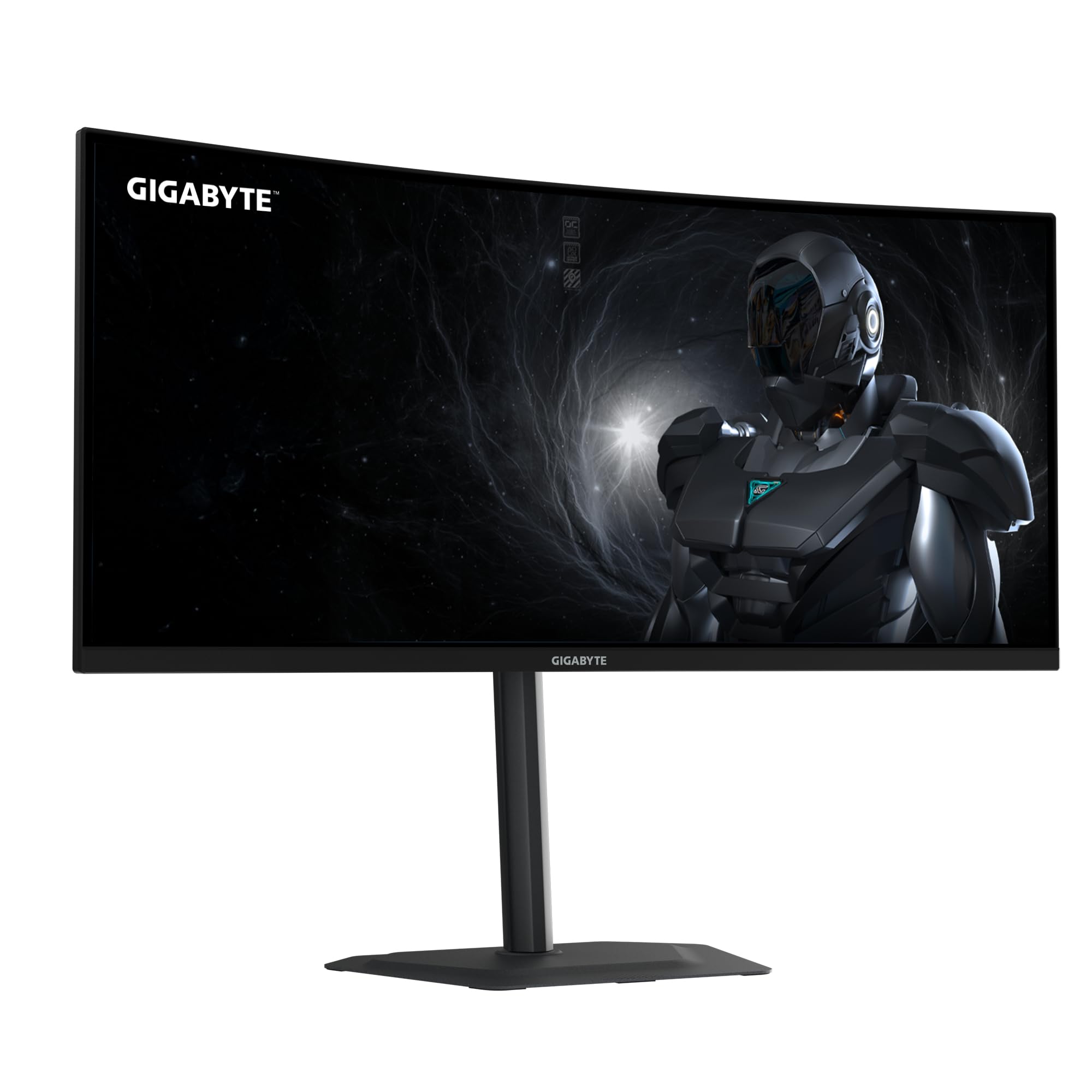 Gigabyte G34WQC2 Monitor Gaming Curvo 34” WQHD - 3440 x 1440, 1500R, 200Hz, 1ms, 450 cd/m², AMD FreeSync Premium, DisplayHDR 400, HDMI 2.0, Displayport 1.4