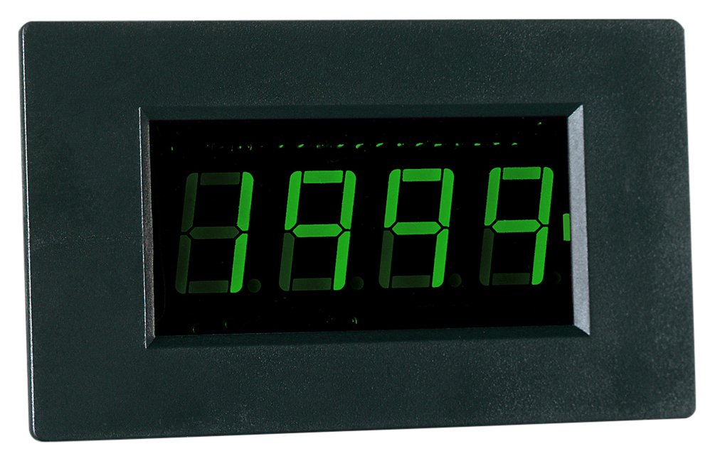 Peak Tech affichage LED Vert – Digital Voltmètre/Ampèremètre comme instrument à encastrer – 1999 chiffres Digits, 14 mm Hauteur,
