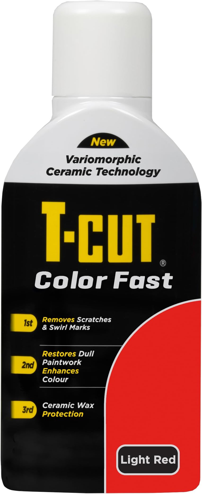 T-Cut Colour Fast 3-in-1 Paintwork Renovator, Light Red, 500ml