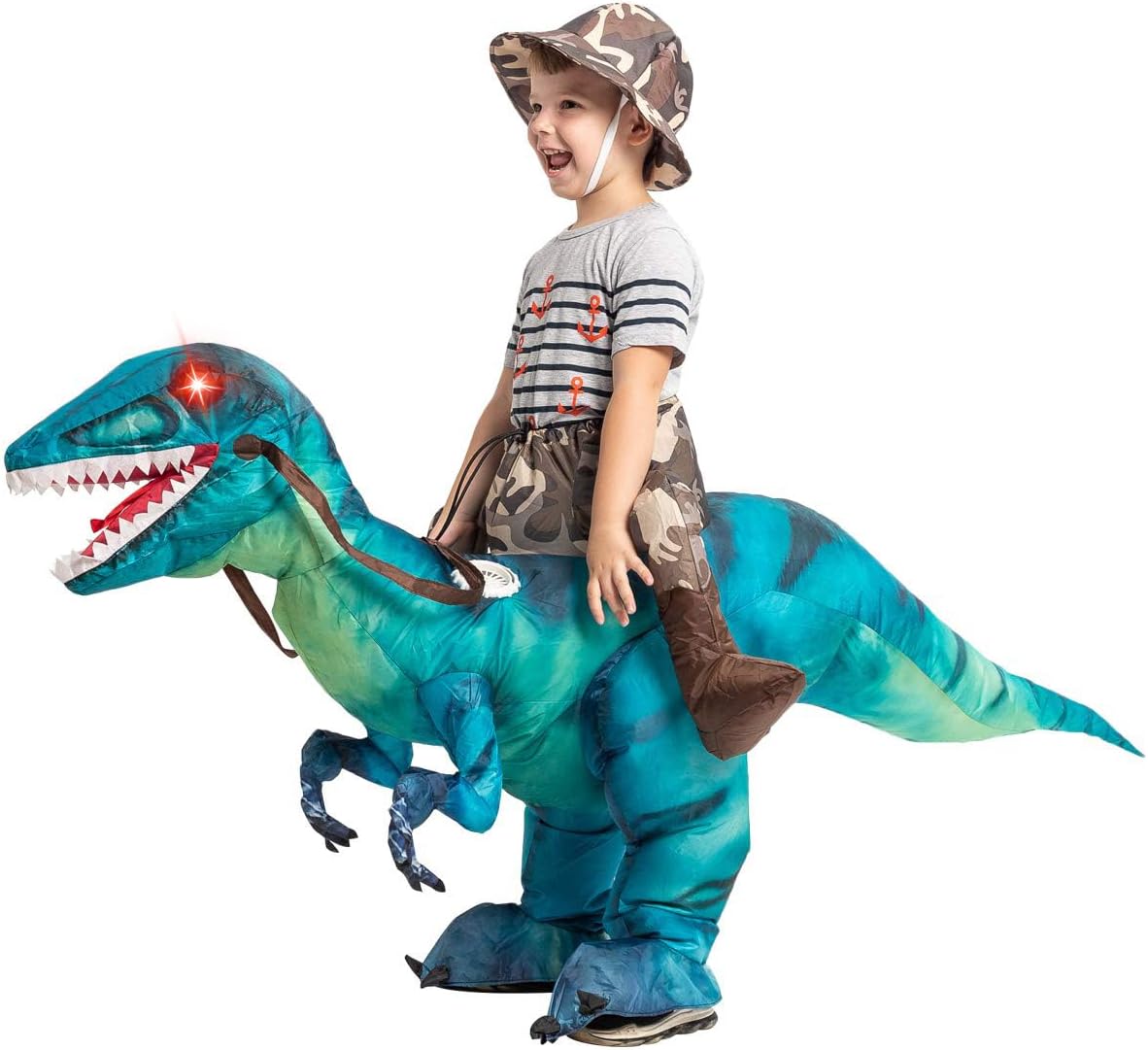 Inflatable Dinosaur Costume for Kids Halloween Costumes Boys Girls Funny Blow up Costume for Halloween Party Cosplay…