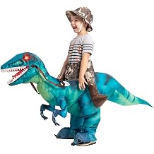 GOOSH Inflatable Dinosaur Costume for Kids Halloween Costumes Boys Girls Funny Blow up Costume for Halloween Party Cosplay&hellip;