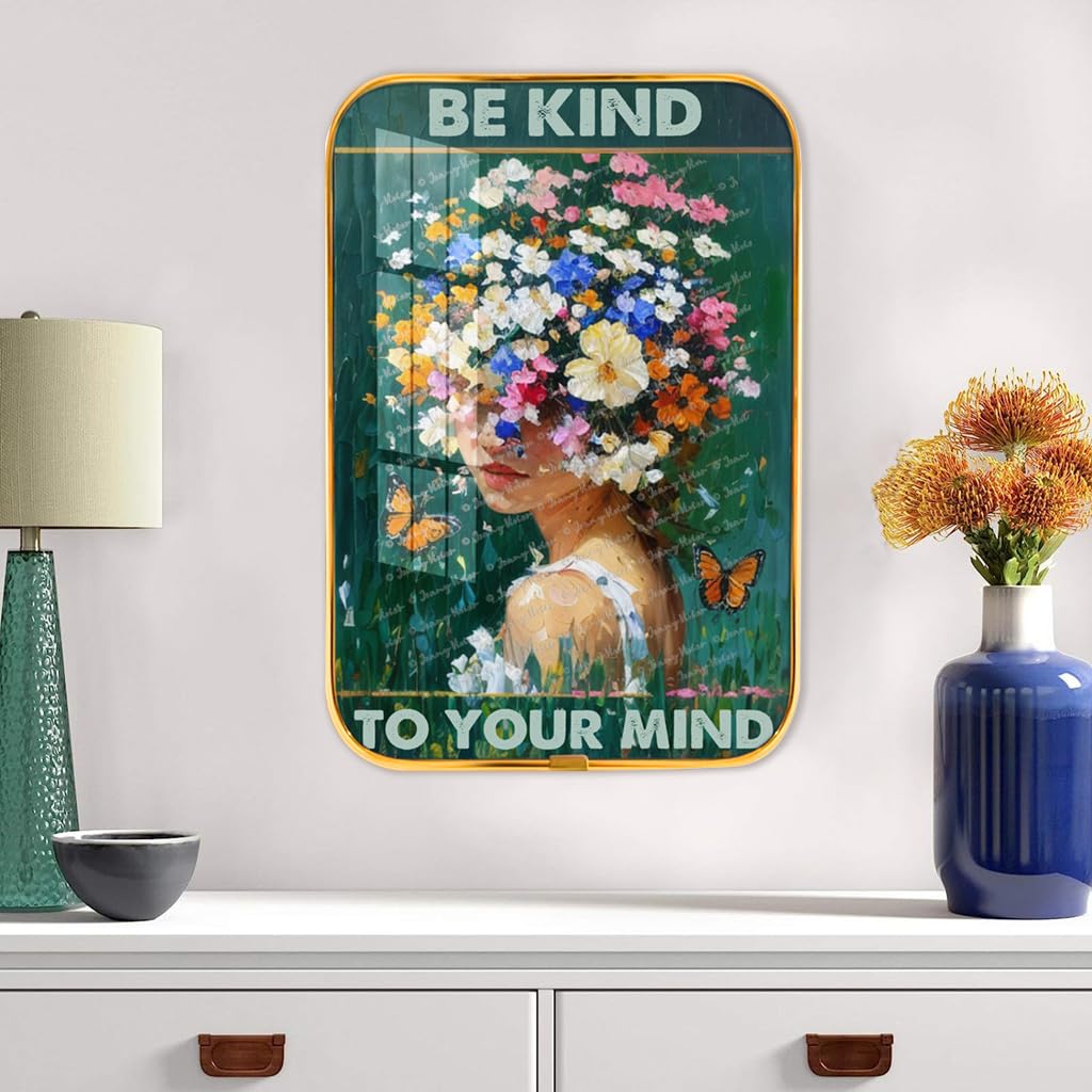 Poster Vintage « Be Kind To Your Mind » – 20 X 30 Cm, Imperméable, Décoration Murale Bohème, Cadeau - 6
