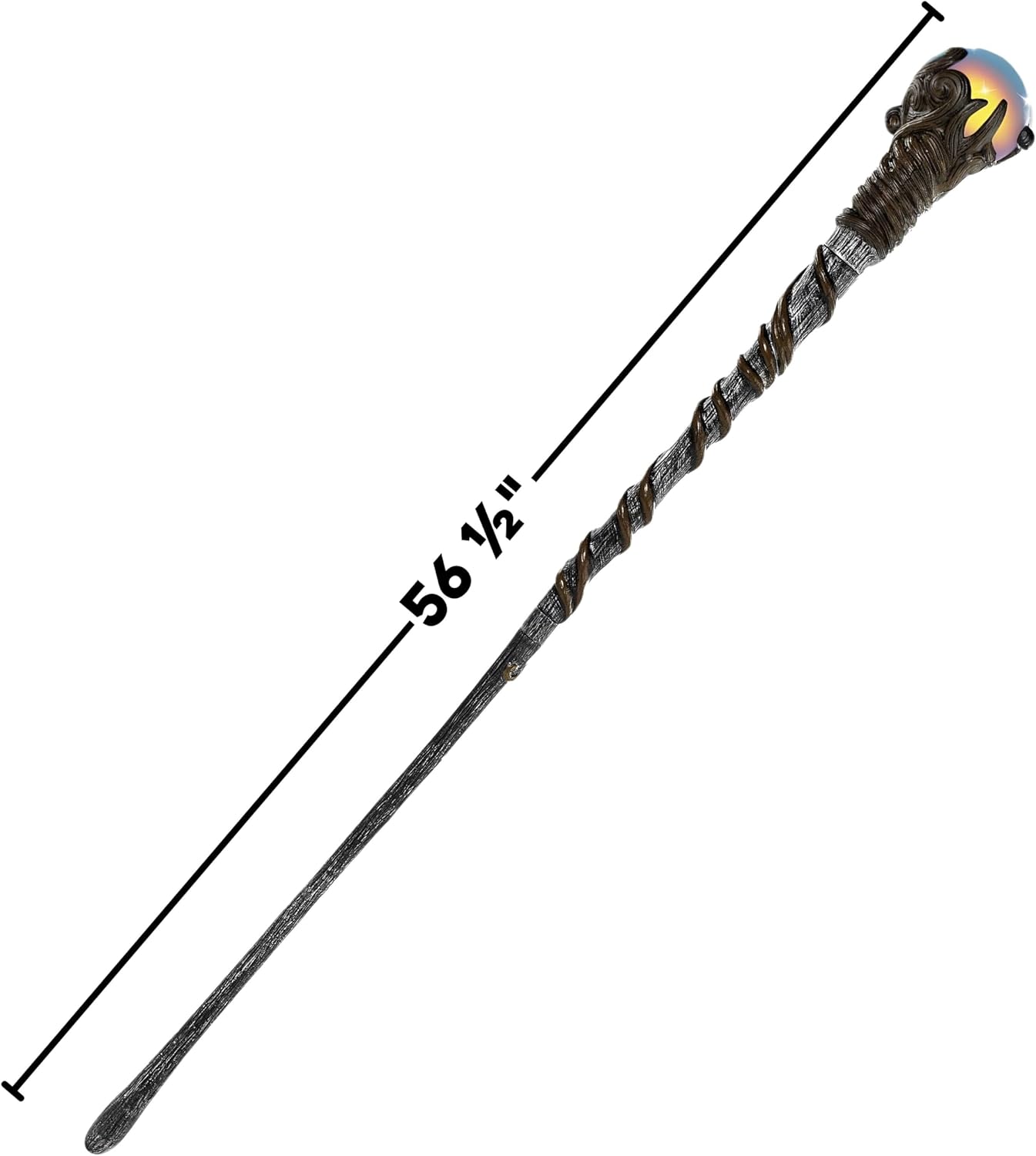 amscan Light Up Wizard Staff Costume Accessory, Adults and Teens 56 1/2"