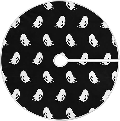 Miniatura 7 de Falda de árbol de Navidad plateada con copos de nieve, decoración de árbol de Navidad gris de invierno de 35 pulgadas para suministros de fiesta