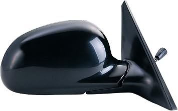 Fit System Passenger Side Mirror for Honda Civic Sedan, Black, Foldaway, Manual Remote