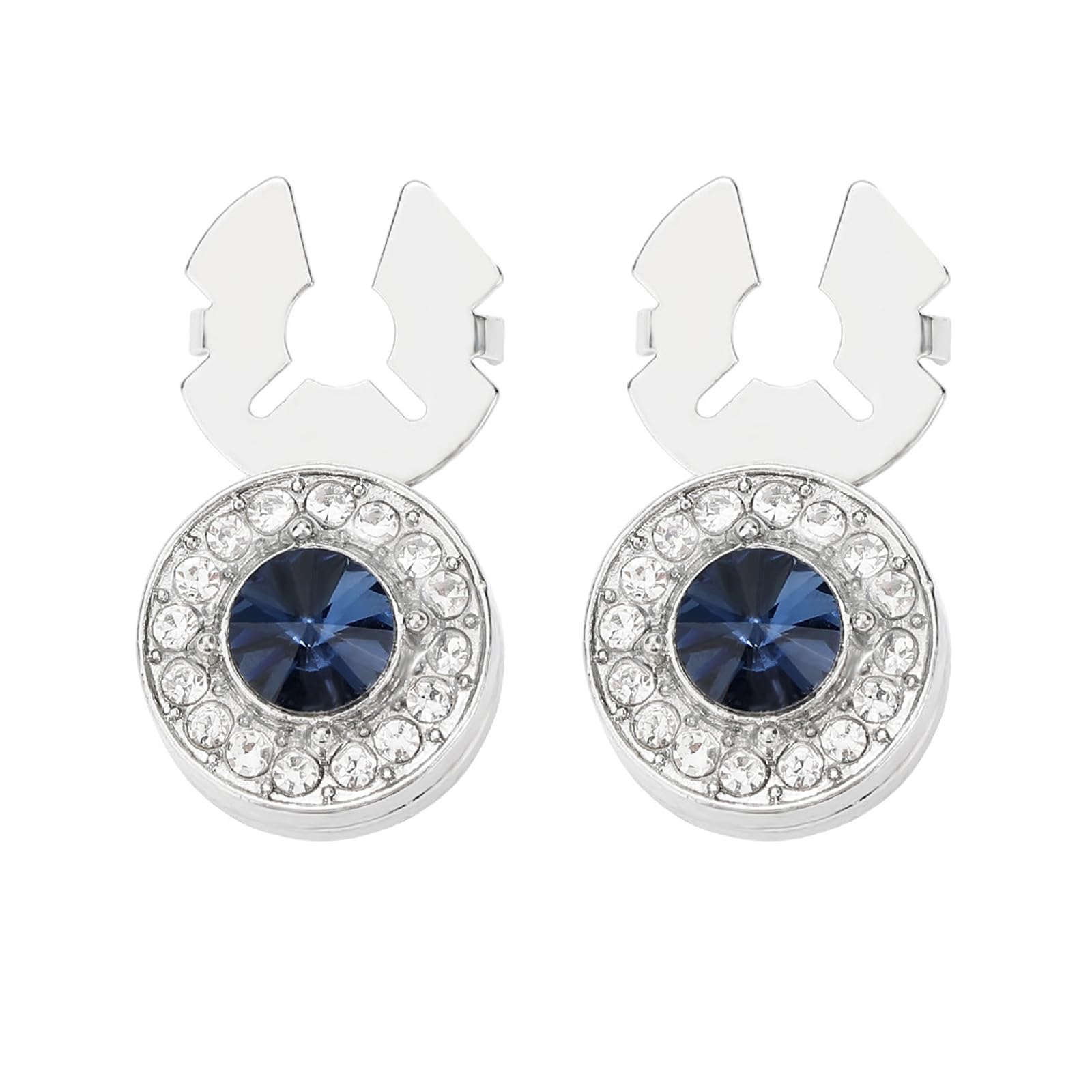 Tsophreniq Without Sewing Clip Button with Rhinestones Ideal for Garments and Bags Easy Installion Button