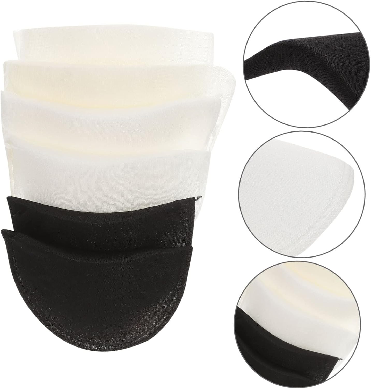 3Pairs Self Adhesive Sponge Shoulder Pads Non Skid Clothing Enhancers for Women Comfortable and Breathable Shoulder Padding for Everyday Use and Low Shoulder
