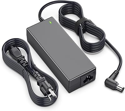 19.5V 90W AC Adapter Power Supply Compatible with Sony TV Bravia KDL, 9.6ft Replacement Charger Cord 6.5x4.4mm Tip