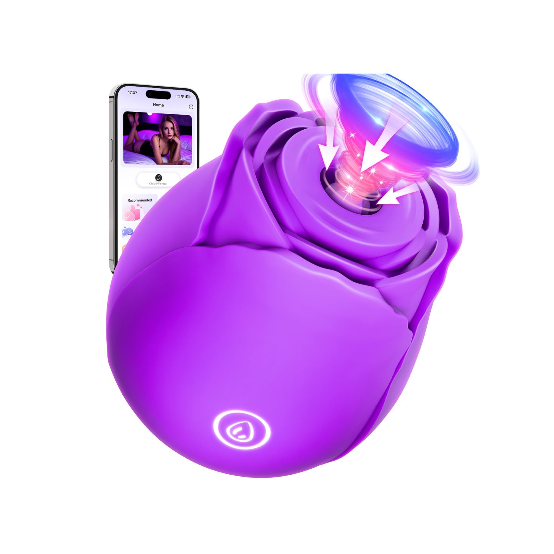 Lolitree Rose Toy Clit Sucker, AI Sync Vibrator Women Sex Toys
