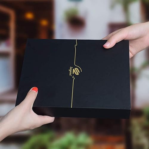 Miniatura 7 de SAYEEC Diario grueso A5 de 720 páginas, cuaderno grande de cuero con rayas, 360 hojas, cuaderno de escritura con bolígrafo, juego de regalo, diario