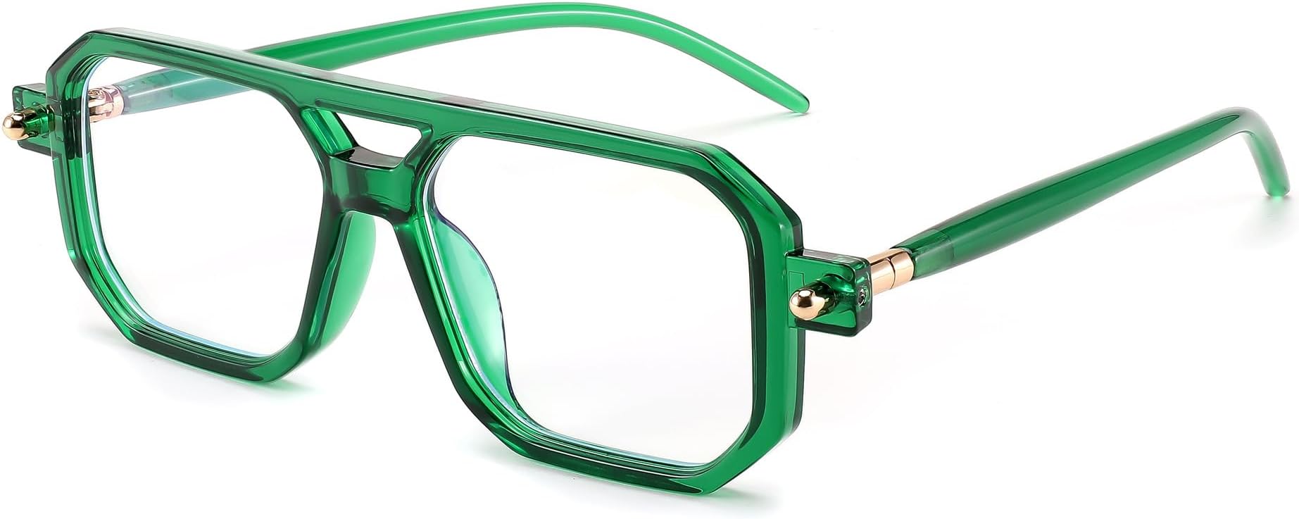 FEISEDYBlue Light Blocking Glasses for Women Men Vintage Square 70s Pilots Glasses B0062ClimatePartner certified