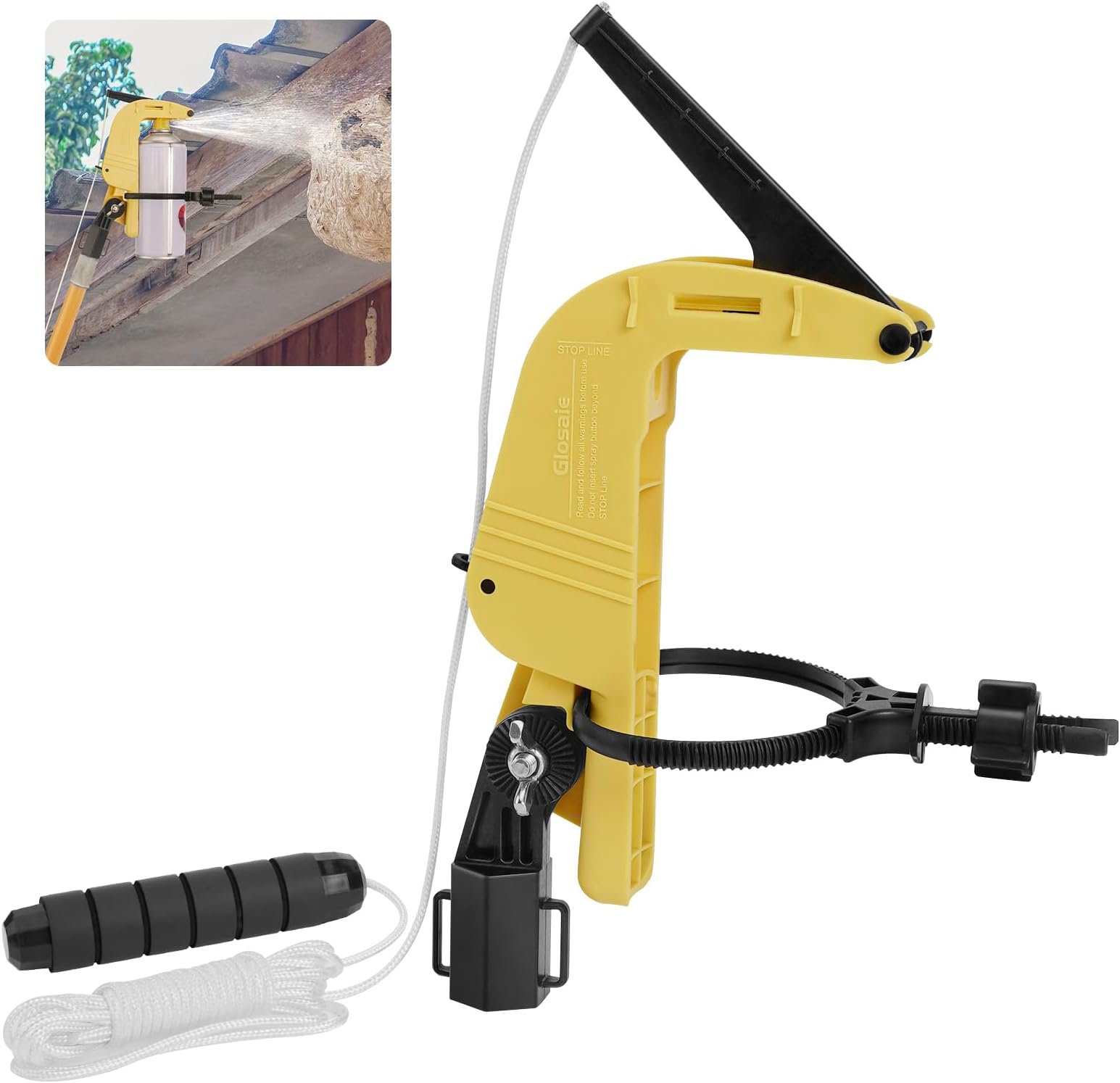 Heavy Duty Spray Can Extension Pole Adaptor Adjustable Angle, Spray Can Trigger