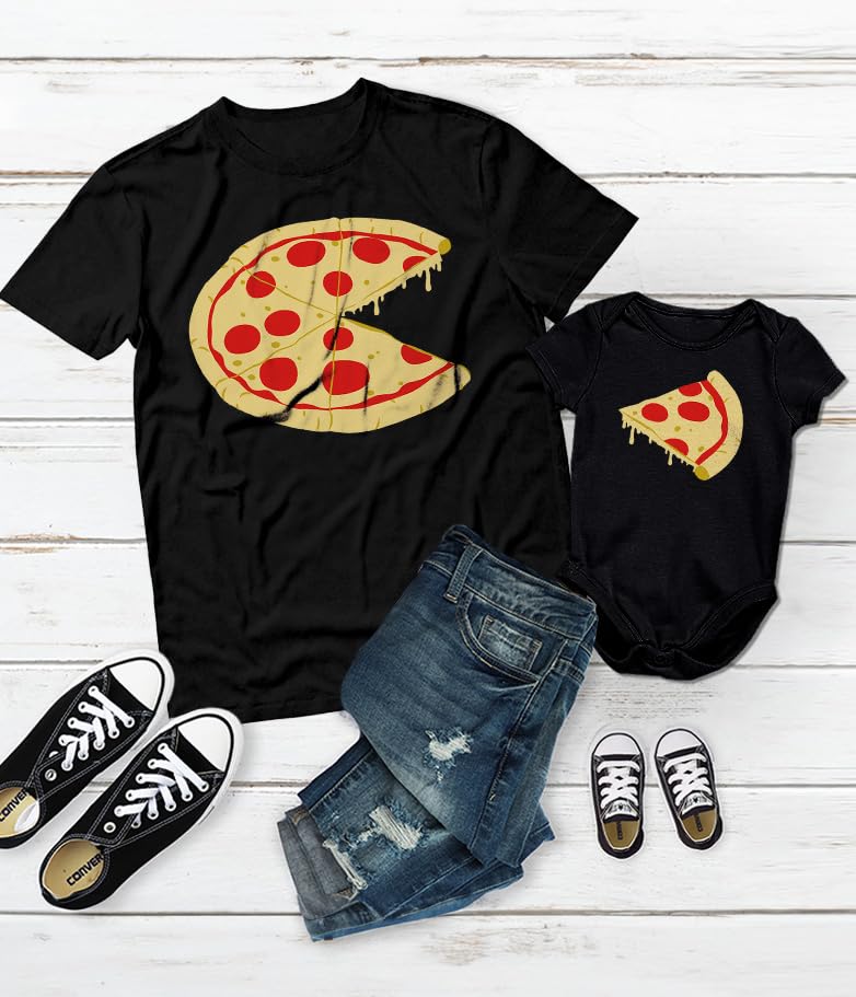 Tstars Matching Father Baby Pizza Shirts - Funny Gift for New Dads and Son - Apparel for Father's Day or Photos4