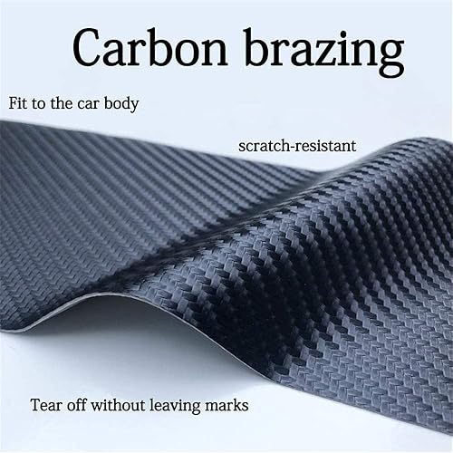 Miniatura 2 de KHXJYC Car Rear Bumper Protector for DS DS3 DS4 DS5 DS6 DS7, Car Rear Bumper Protector Strip Carbon Fiber Look Styling Accessories