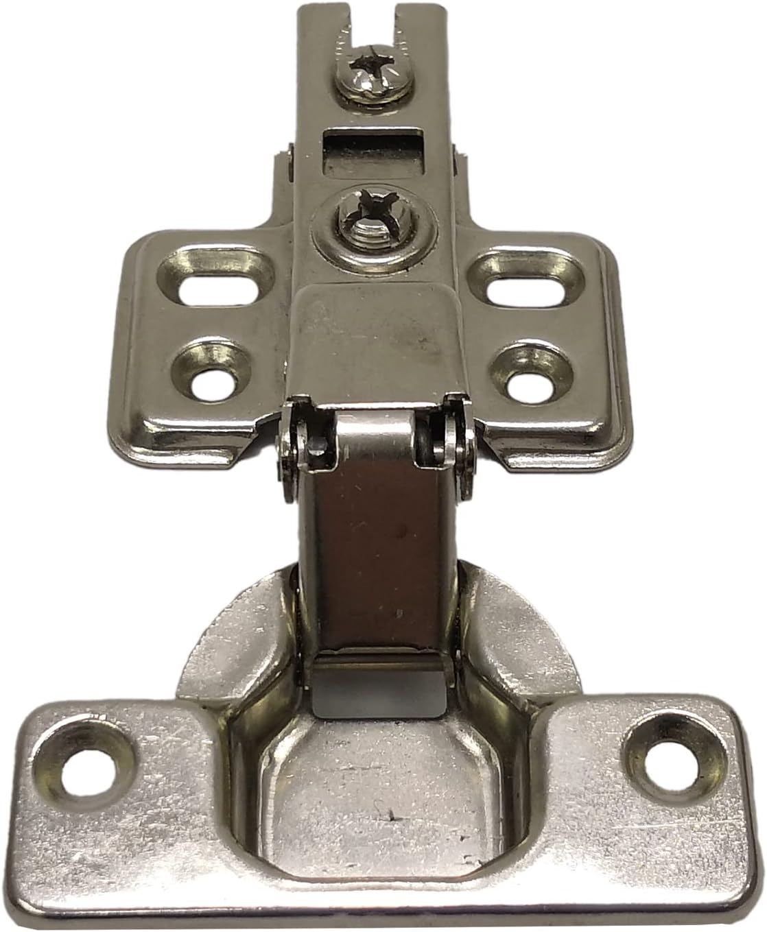 FixtureDisplays® 2PK Clip On Half Overlay Furniture Door Hinges Concealed 18215-2PK-FBA