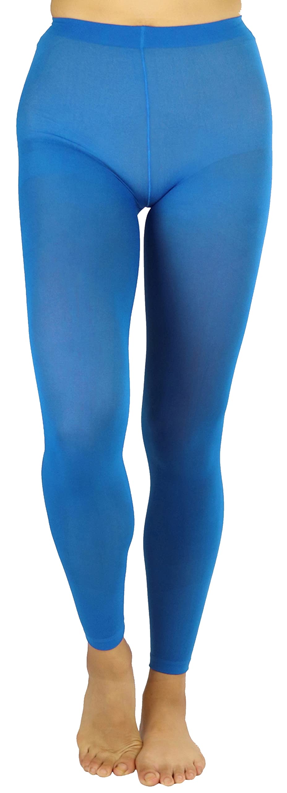 ToBeInStyle Women's Opaque Ankle Long Nylon Footless Fun Tights Pantyhose