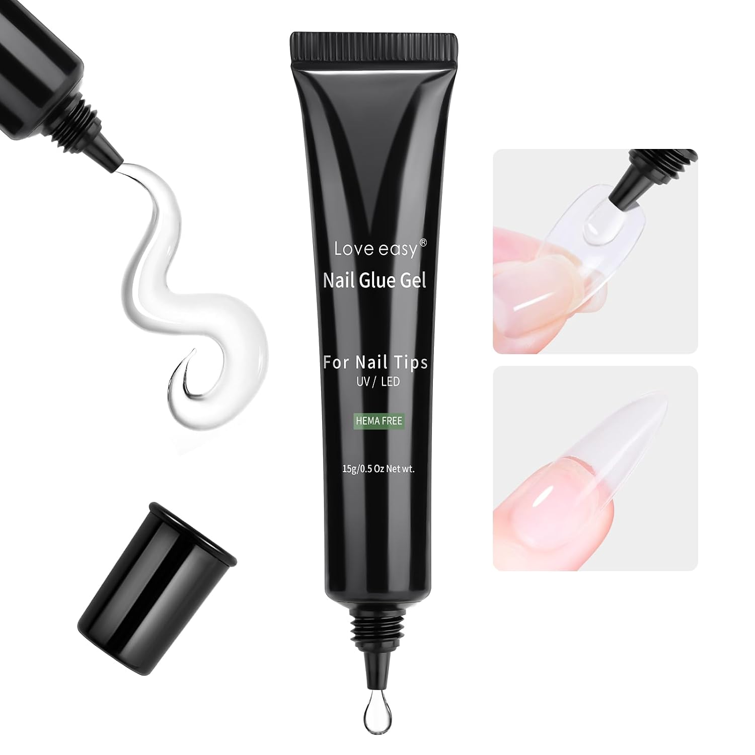 Love Easy Nail Glue Gel – Strong Adhesive for Press-Ons