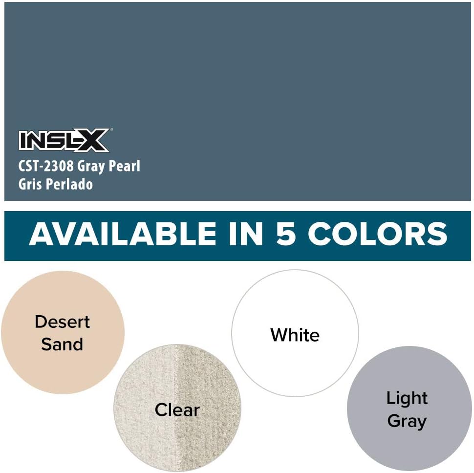 INSL-X CST230809A-01 TuffCrete Waterborne Acrylic Concrete Stain Paint, Gray Pearl, 1 Gallon