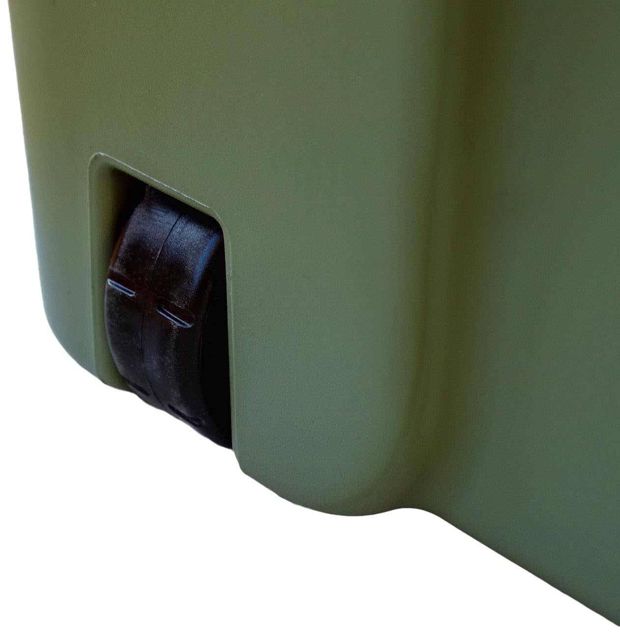 Stefanplast Scatola portaoggetti, Cassetta portaoggetti, Campingbox, olive/graphite, 79x47x51cm, Plastica, con 4 ruote, incl. Coperchio