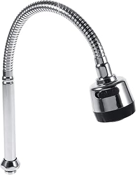 Raguso 360°Rotation Sink Faucet 304 Stainless Steel Swivel Spout Faucet Kitchen long Pipe Connection Single Handle Sink Faucet Kitchen Accessories Fittings