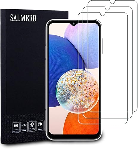 Protectores de pantalla para Samsung Galaxy A14 5G (paquete de 3), película de vidrio templado 9H para Samsung Galaxy A14 5G, antiarañazos,