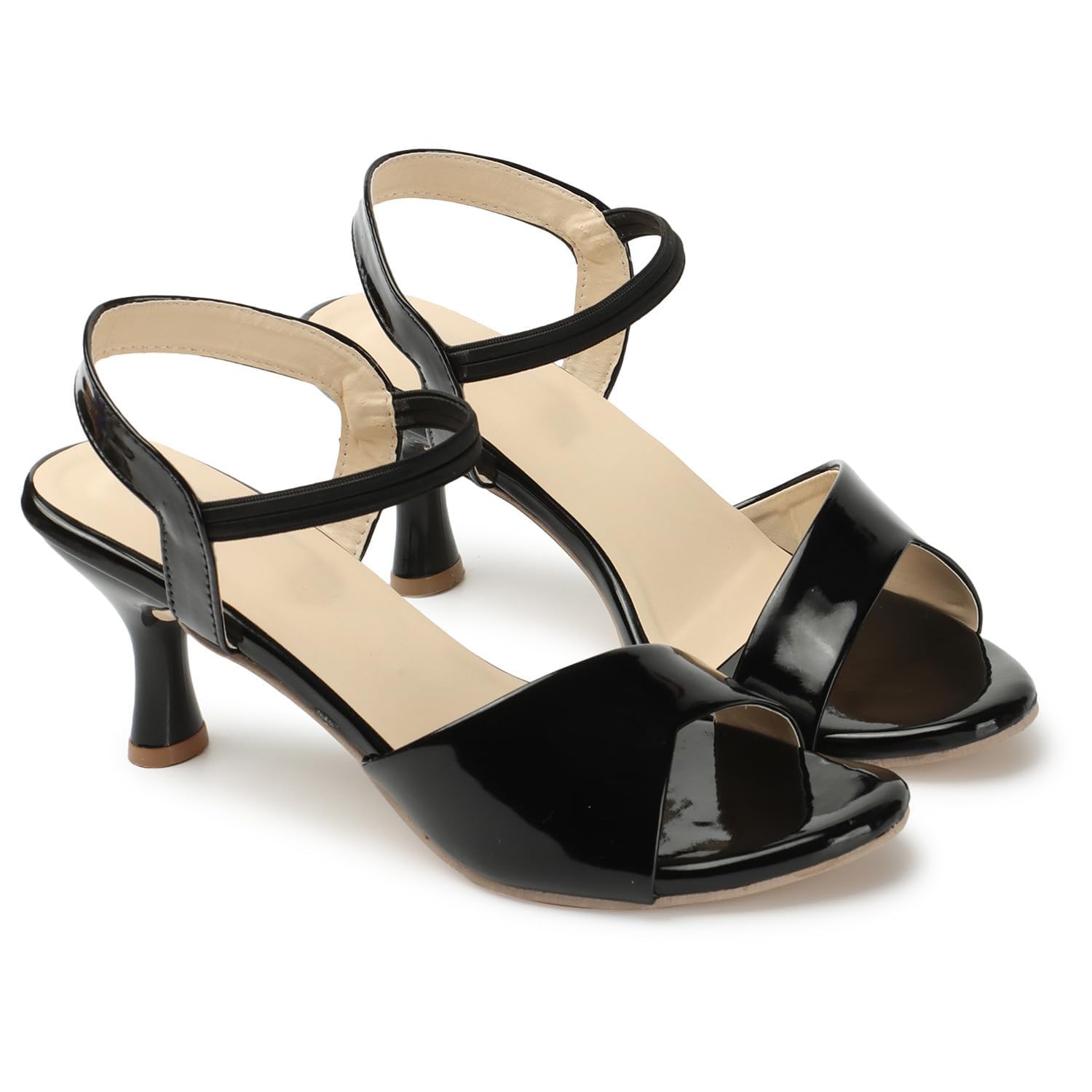 ArranQue Heel Sandals 2 Inch Wedge Sandals for Women & Girls, Light Weight Floaters Casual and Stylish Sandal (Black Size 37, UK4) (B0C9TVLMDV) Amazon Price History, Amazon Price Tracker