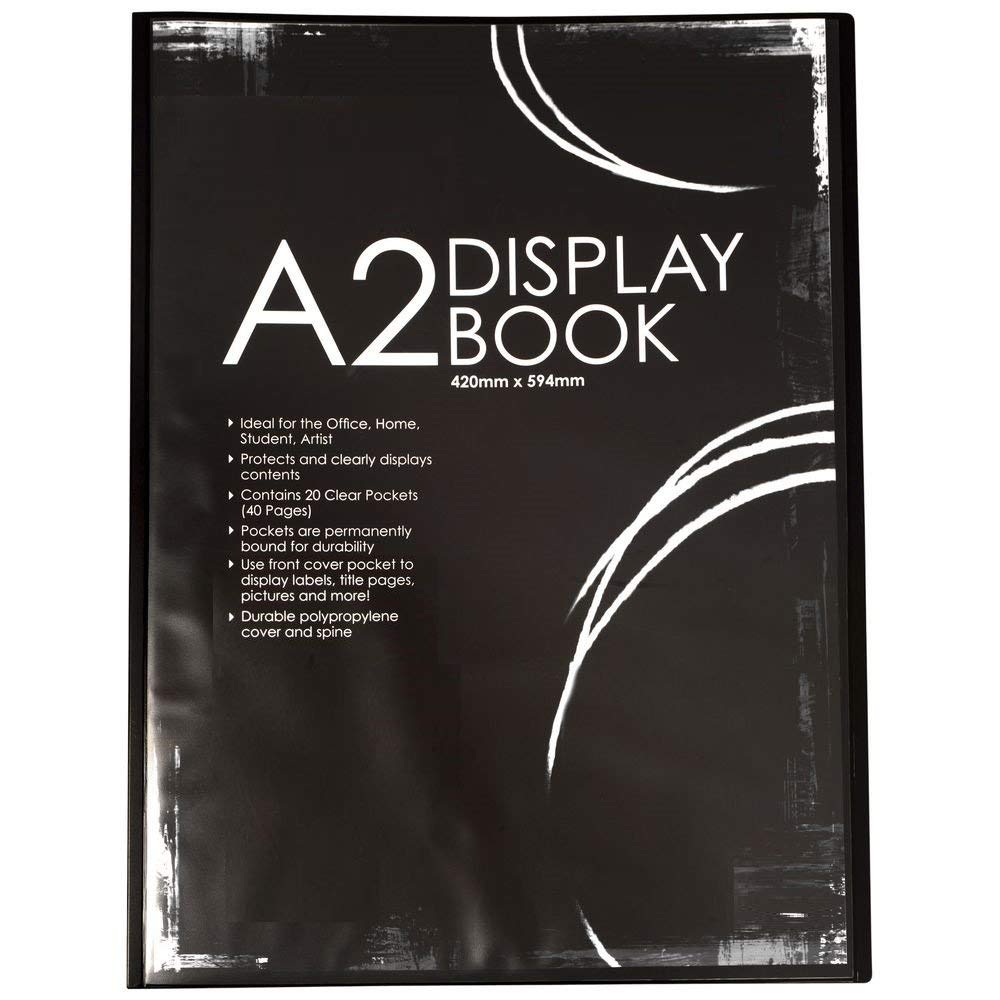 2X Tiger 40 A2 Pocket Presentation Display Book - Black
