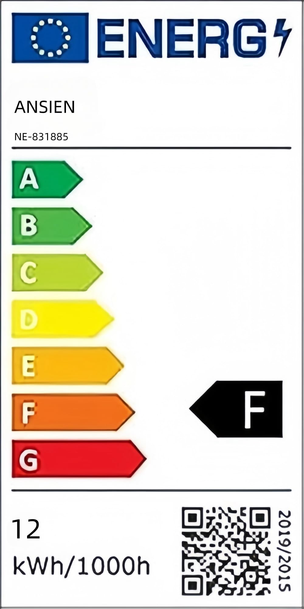 ANSIEN® Tiras LED 220v de Neón (Blanco Cálido,20M),Cada Corte de 10cm,12w/m COB Luz de Cuerda Alto Brillo,Ip65 Impermeable con Enchufe y Pegatina,NEÓN LED para Hogar,Bar,Restaurantes