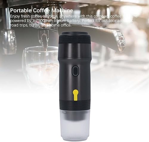 Miniatura 7 de Cafetera portátil, máquina eléctrica con manual de instrucciones (idioma español no garantizado), 3 en 1, 20 bares, calefacción inalámbrica, máquina