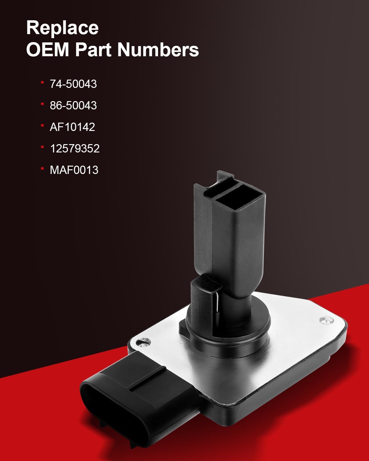 Mass Air Flow Sensor Meter 86-50043 Compatible for 2004-2007 Ion 2.2L 2004-2006 Canyon 3.5L Mass Air Flow MAF Sensor