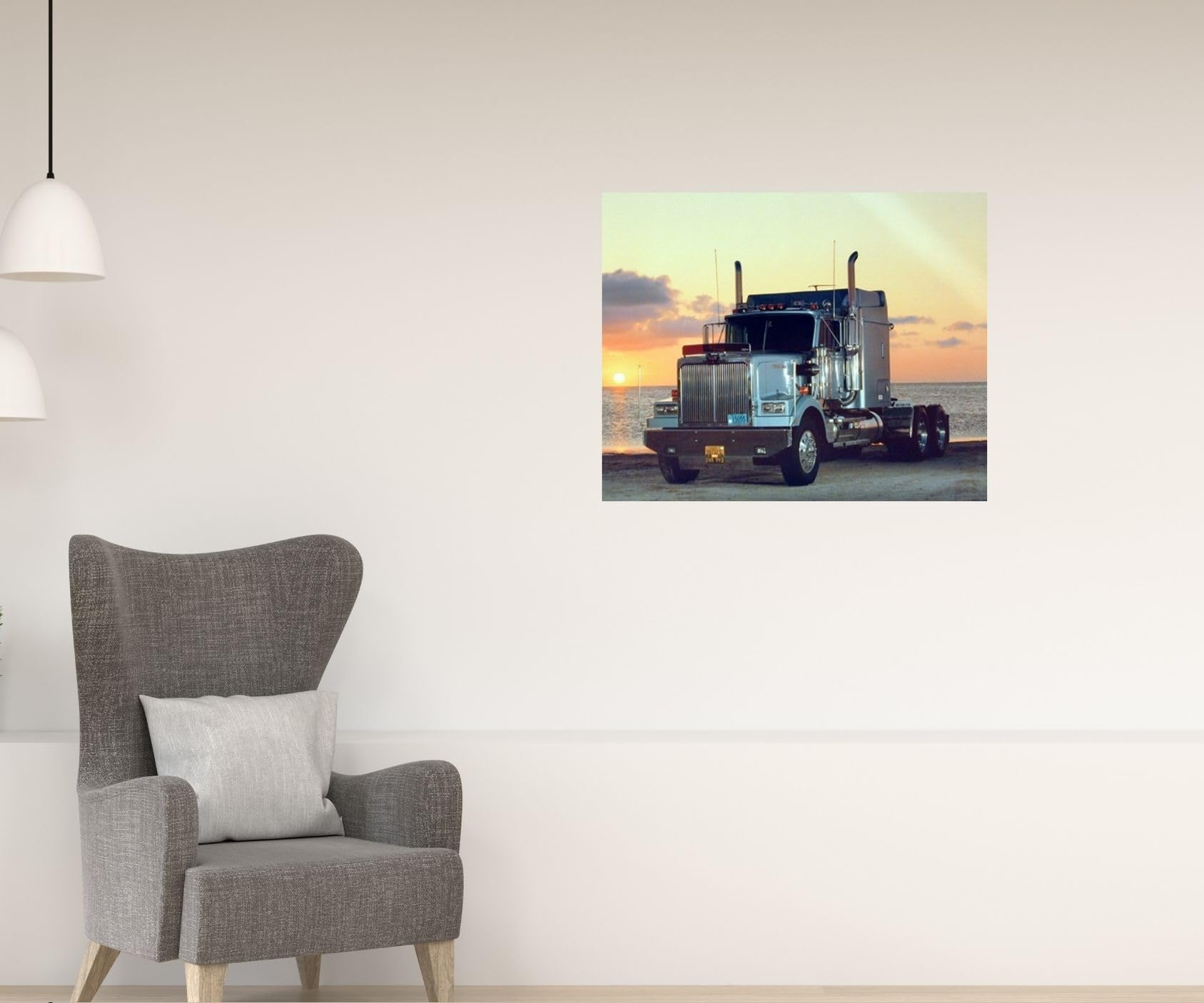 Amazon.com: Impact Posters Gallery Light Blue Big Rig
