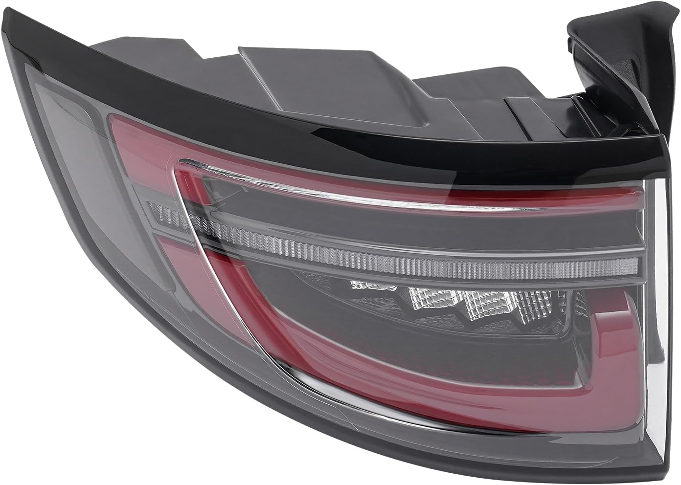 LYNICESHOP LED Tail Light Assembly Set for 2019-2022 Land Rover Discovery Sport, Left Outer Red Black Clear Brake Reverse Turn Signal Lights, OE LK7213405AC (Left Driver Side)