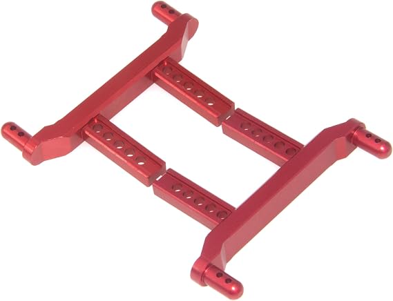 Body Post Compatible with SCY 16101 16102 16103 1/16 Parts RC Car F/R Body Pillars Front Rear Aluminum Alloy Upgrade Replace(Red)